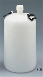 Chai nhựa miệng hẹp (Polyetylen) 30L AS ONE 5-009-06, có tay cầm